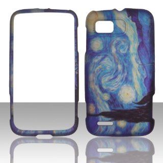 2D Blue Design Motorola Atrix 2 MB865 AT&T Case Cover Phone Hard Cover Case Snap on Faceplates Cell Phones & Accessories