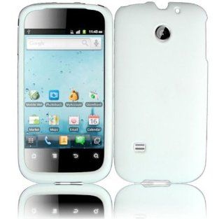 Huawei Ascend 2 II M865 M865C Rubberized Cover   White Cell Phones & Accessories