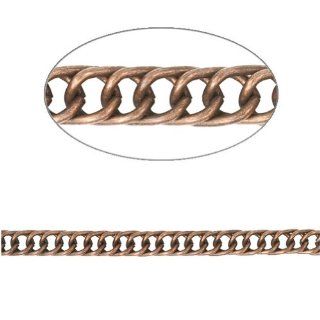 2.8x1.4x0.5mm Antique Copper Curb Chain Iron Unfinishes Chains for DIY Necklace Wholesale 4m 13.12feet CH0122 3 Jewelry