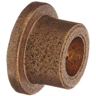 Bunting Bearings EF030504 Flanged Bearings, Powdered Metal SAE 841, 3/16" Bore x 5/16" OD x 1/4" Length 7/16" Flange OD x 1/16" Flange Thickness (Pack of 3) Flanged Sleeve Bearings