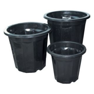 Black Plastic Planter   Pack of 75   Supplies
