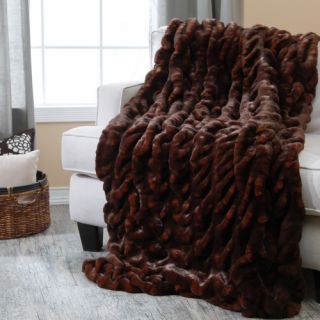 Couture Collection Oversized Mahogany Throw 60 x 86   Blankets