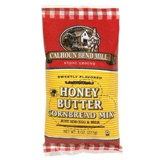Calhoun Bend Cornbread Mix, Honey Butter, 8 Ounce Packages (Pack of 12)  Bread Mixes  Grocery & Gourmet Food