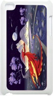 Rikki KnightTM Dragon In Landscape In The Night Design iPod Touch White 4th Generation Hard Shell Case Computers & Accessories
