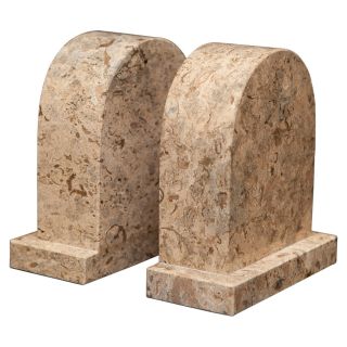 Metis Bookends   Fossil Stone   Bookends