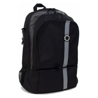 DadGear Backpack Diaper Bag   Black Retro Stripe   Designer Diaper Bags