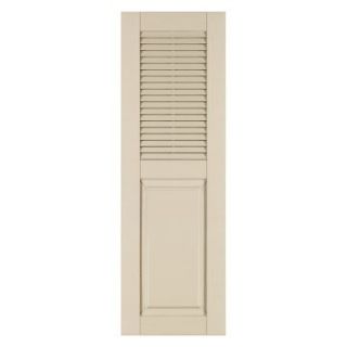 Perfect Shutters 10W in. Louvered Raised Panel Vinyl Shutters   Exterior Window Shutters