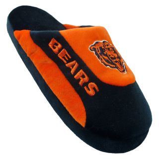 Comfy Feet NFL Low Pro Stripe Slippers   Chicago Bears   Mens Slippers