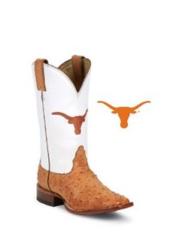 Nocona Women's Texas Cognac Full Quill Ostrich Boot Shoes