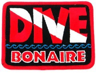 Dive Bonaire Patch Embroidered Iron On Scuba Diving Flag Emblem Souvenir Sports & Outdoors