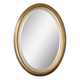 Niles Antiqued Gold Leaf Wall Mirror   33.5W x 45.5H in.   Wall Mirrors