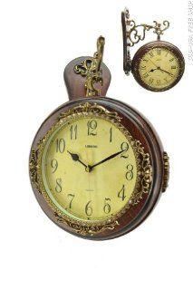 High Quality Antique Incredible 2 Side Wall Clock Double Face Hanging Clock Free Ship. ZP869 ITE  