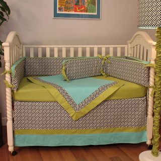 Hoohobbers Maze 4 piece Crib bedding Set   Black   Baby Bedding & Sets