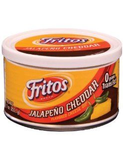 Fritos Cheese Dip, Jalapeno Cheddar Flavor, 9 Oz Can  Packaged Cheddar Cheeses  Grocery & Gourmet Food