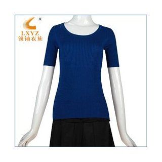 LXYZ spring and summer round neck long in the short sleeve XL 3XXXL, Luo threaded sleeve head women's knitted T shirt section rendering shirt Cell Phones & Accessories
