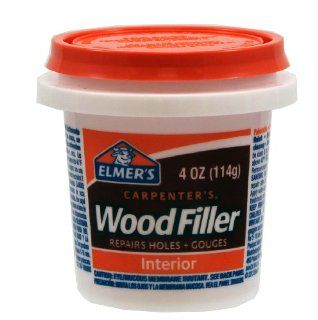 Elmer's Products E847 Carpenter's Interior Exterior Wood Filler, 1/4 Pint   Sandable Spackle  
