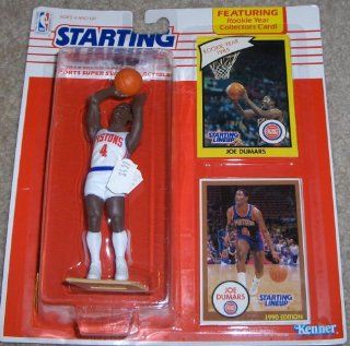 Startling Lineup 1990 Joe Dumars Detroit Pistons (featuring Rookie Year Collector's card)  Sports Related Merchandise  Toys & Games