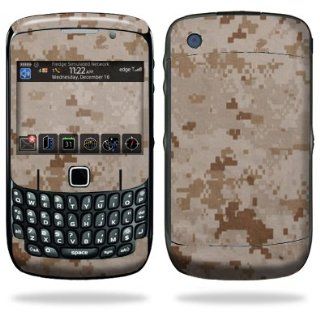 Protective Skin Decal Cover for Blackberry Curve 8500, 8520, 8530 Cell Phone Sticker Skins Desert Camo Cell Phones & Accessories
