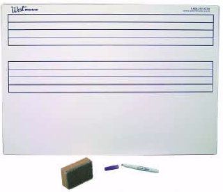 West Music Set of 30 Student Dry Erase Staff Boards Musical Instruments