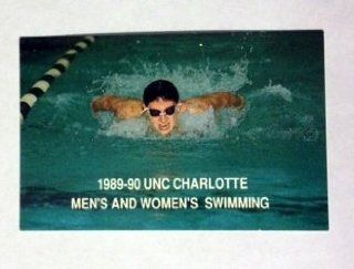 1989 90 UNC Charlotte Men's and Women's Swimming Pocket Schedule  Sports Related Collectible Event Programs  Sports & Outdoors