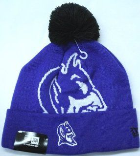 Duke Blue Devils New Era NCAA Woven Biggie Cuffed Knit Hat  Sports Fan Beanies  Sports & Outdoors