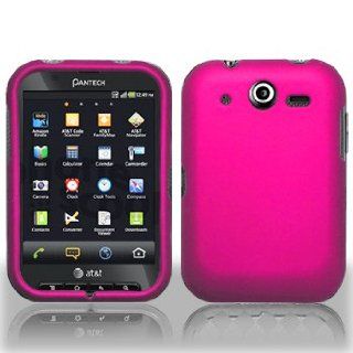 Neon Pink Snap on Hard Skin Shell Protector Faceplate Cover Case for Pantech Pocket P9060 + Micorfiber Bag + Case Opener Pick Cell Phones & Accessories