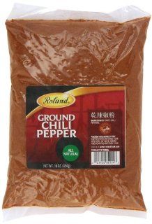 Roland Ground Red Chili Powder, 16 Ounce (Pack of 5)  Chili Oil Roland  Grocery & Gourmet Food