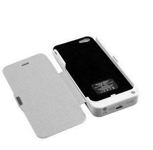 FDL Backup Power Pack with Stand 4200mah Battery Charger Case for Iphone 5 white Cell Phones & Accessories