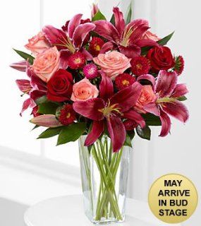 FTD Sunset Spring Bouquet   15 Stems  Fresh Cut Format Mixed Flower Arrangements  Grocery & Gourmet Food