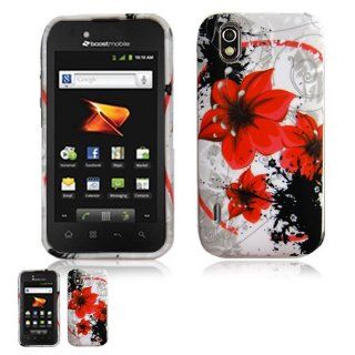 LG Marquee LS855 Red Lily Crystal Skin Design Case Cell Phones & Accessories