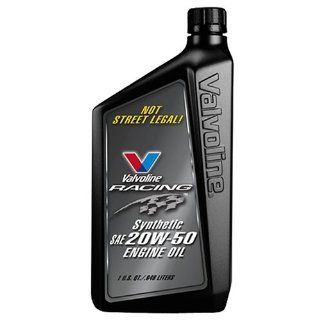 Valvoline VV855  Racing Synthetic 20W50 NOT STREET LEGAL Motor Oil, 1 Quart Bottle (Pack of 6) Automotive