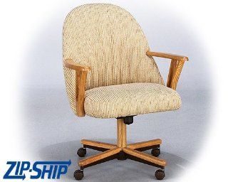 Chromcraft Zip Ship M127 856 Swivel Tilt Caster Chairs Set of 2   Dining Room Furniture Sets