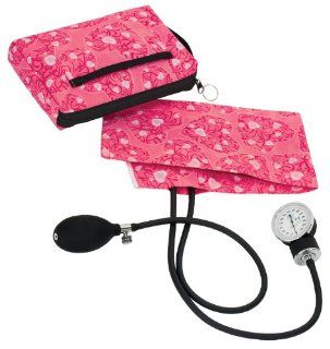 Prestige Medical 882 HPH Premium Aneroid Sphygmomanometer with Carry Case, Hot Pink Hearts Health & Personal Care