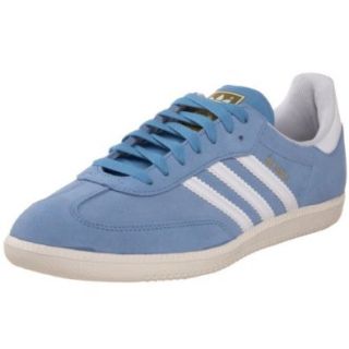 adidas Originals Samba Suede Sneaker,Columbia Blue/White/Chalk,9 M Shoes