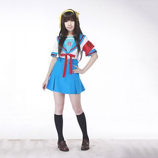 Japanese School Uniform Cosplay Costume Inspired by Haruhi Suzumiya