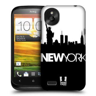 Head Case Designs New York Black And White Skyline Hard Back Case Cover For HTC Desire X Cell Phones & Accessories