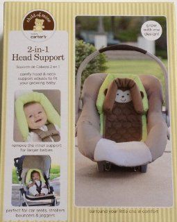 Carter's Child of Mine 2 in 1 Head Support Monkey Perfect for car seats strollers bouncers joggers  Child Safety Car Seat Accessories  Baby