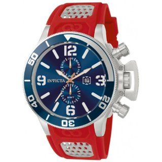 Invicta Corduba GMT Blue Dial Stainless Steel Red Rubber Mens Watch 80311 at  Men's Watch store.