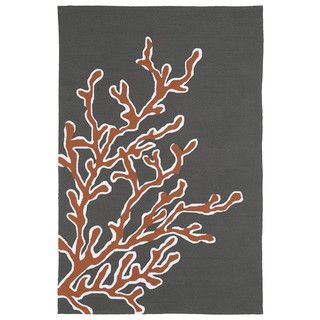 Handmade Luau Brown Coral Indoor/ Outdoor Rug (5 X 76)