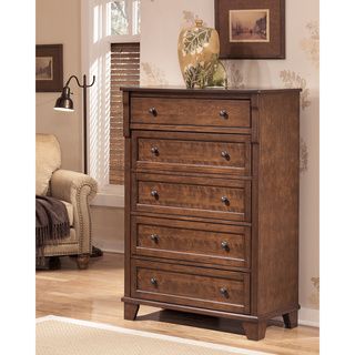 Signature Design By Ashley Signature Designs By Ashley Owensboro Medium Brown Chest Brown Size 5 drawer