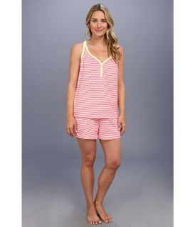 Carole Hochman Island Life Boxer Short PJ Set Womens Pajama Sets (Pink)