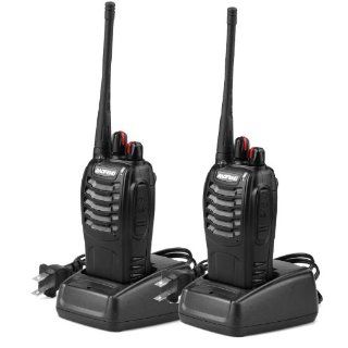 2 X BF 888S Handheld 16CH Radios FRS/GMRS Transceiver Interphone Intercom Walkie Talkie  Frs Two Way Radios 