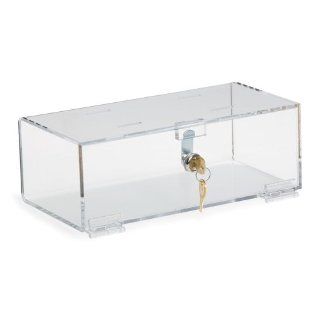 Clearform ML4616 Clear Acrylic Single Lock Medical Box with Keys, Medium Science Lab Consumables