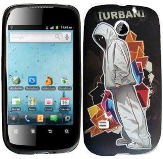 Gangster TPU Case Cover for Straighttalk Huawei Ascend 2 II M865C Cell Phones & Accessories