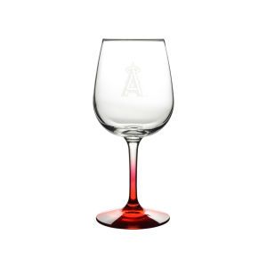 Los Angeles Angels of Anaheim Boelter Brands Satin Etch Wine Glass