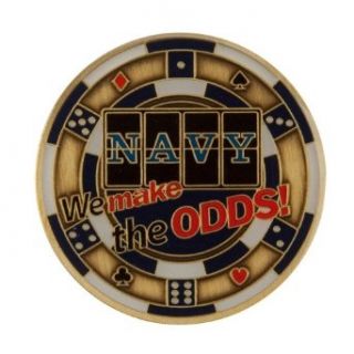 U.S. Navy Division Coin   Black Casino OSFM at  Mens Clothing store Coin Purses