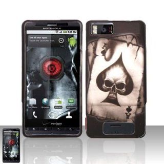 Motorola Droid X2 MB870 Accessory   Ace of Spade Skull Design Protective Hard Case Cover for Verizon Cell Phones & Accessories