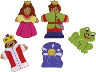 The Frog Prince Felt Finger Puppet Set (5 Finger Puppets)   Toy Figures