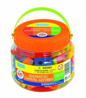 megcos Magnetic Capital Letters in a Jar, 100 Piece Toys & Games