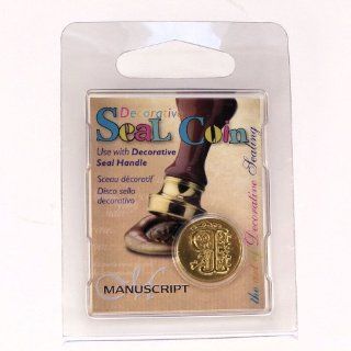 Manuscript Decorative Wax Sealing 18mm Coin Seal   Initial P  Decorative Paper 